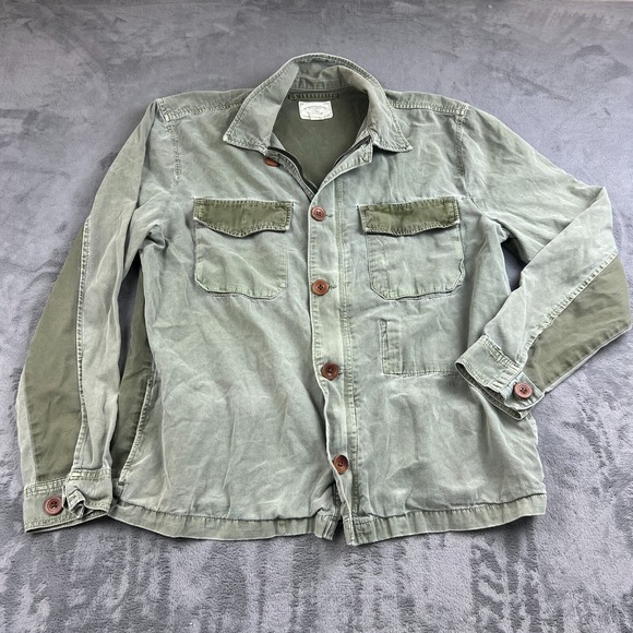 Lucky Brand Jackets & Blazers - Lucky Brand Womens Jacket Size Large Utility Gorpcore Chore Distressed‎ Grunge